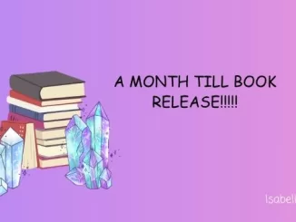 A MONTH TILL BOOK RELEASE!!!!!!!!!!